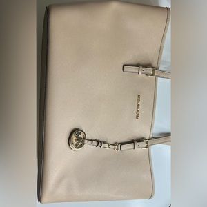 Beige Michael Kors Tote Bag